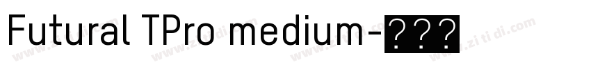 Futural TPro medium字体转换